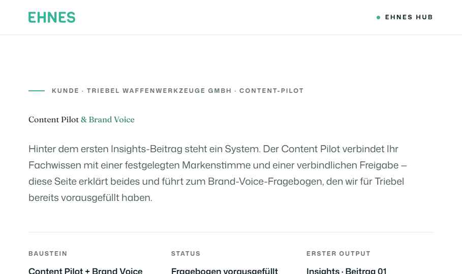 Vorschau Content Pilot und Brand Voice