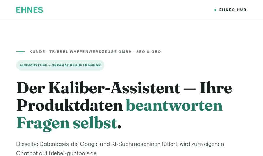 Vorschau Kaliber-Assistent